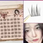 Wispy Adhesive False Eyelashes Reusable Glue Free Fake Lashes Makeup