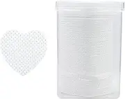 Lint Free Nail Wipes, 200 PCS Non-Woven Fabric Nail Cleaning Pads Pink Lash Extensions Glue Cleaning Wipes Nail Salon Supplies (200 PCS) (White)