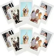 uxcell 2x3 Fridge Magnetic Frame, 10Pcs Mini Picture Frames Photo Frame Instant Film Small Picture Holder for Fujifilm Refrigerator, White
