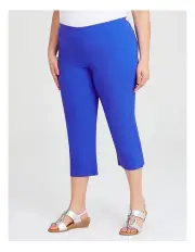 [Taking Shape] Expose Split Hem Crop Pant in Coastal Blue