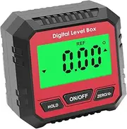 Angoily Automotive Masonry Measuring Tool Digital Level and Angle Gauge 0.1° Precision Backlight Magnet Compact Design