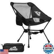 Advnture Club Portable Camping Chair with Side Pockets - Comfortable Backpack