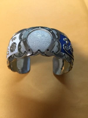Native American Navajo Bracelet Indianapolis Colts Cuff # 1 Amazing Workmanship
