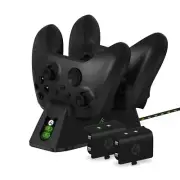 4Gamers Xbox Series X/S Twin Wireless Controller Charging Dock - Black