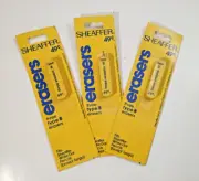 3 Sets of 3 Vintage NEW SHEAFFER Type B Pencil Erasers USA Made Old Stock
