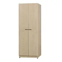 在飛比找momo購物網優惠-【唯熙傢俱】費瑞原木色3X7尺衣櫃(衣櫥 衣櫃 開門衣櫥 置