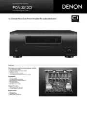 Denon POA-3012CI Amplifier Owners Manual