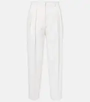 [Altuzarra] Altuzarra Emmett high-rise wool tapered pants AU 14 white