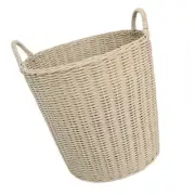 Storage Basket Laundry Woven Plastic Child Baby Wicker with Handles