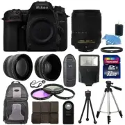 Nikon D7500 Digital SLR Camera Black + 3 Lens Kit 18-140mm VR Lens + 32GB Bundle