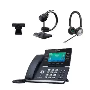 Yealink SIP-T54W IP 4.3-Inch Color Display Phone Bundle with WH62 Dual Headset