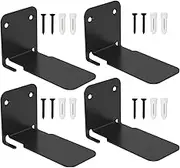 4Pcs Invisible Book Shelf Floating Metal Floating Bookshelves Wall-Mounted Invisible Book Shelf High Load-Bearing Capacity Invisible Book Shelf Floating for Bedroom Living Room