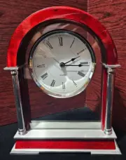 Beautiful Table Top / Shelf Clock Works Perfectly