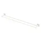 Fienza Sansa Double Towel Rail 900mm Square Plate Matte White 83208MW
