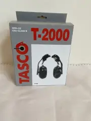 Tasco Cap Mounted Hard Hat Ear Muffs T-2000 2286 NRR22 dBA CSA Class B Black