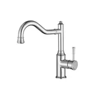 Modernnational Montpellier Shepherd's Chrome Solid Brass Crook Kitchen Mixer