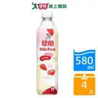 在飛比找蝦皮商城優惠-健酪乳酸飲料草莓酪酪580MLx4入【愛買】