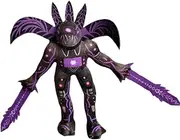 Skibidi Toilet Plushies Titan Drill Man Skibidi Toilet Pillows for Kids & Adults Black and Purple Titan Man