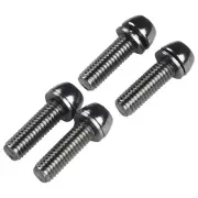 MTB Bicycle Handlebar Stem Bolts 4pcs M5x20mm & M6x20mm Rust Resistant Steel