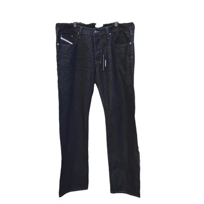 New nwt Diesel larkee dark wash straight leg blue denim jeans 0RZ29 mens 36x32