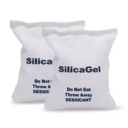 2 x 500 Gram 2.2 lbs Large Silica Gel PacketsRechargeable Silica Desiccant Pa...