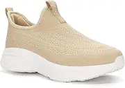 [ZYEN] Mens Slip on Shoes Hands Free Non Slip Walking Sneakers Lightweight Breathable Laceless Comfortable Tennis Sneakers Casual Travel Gym Work Shoes