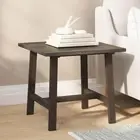 TAYLOR + LOGAN 22 in. Dark Gray Square Wood End Table