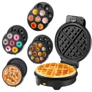 Waffle Maker with 5 Removable Plates Donut Maker Pizza Pancakes Maker Takoyak...