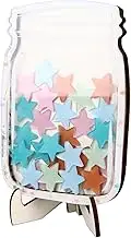 Star Reward Jar, Colorful Behavior Chart for Kids with 30 Stars, Premium Wood, and Acrylic Material, Classroom Incentive System with Responsibility Chart