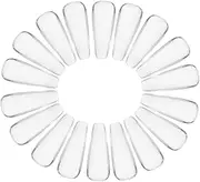 SOESFOUFU 20pcs Glass Nail Art Color Card Display Stand Rotating Nail Storage Organizer for Supplies