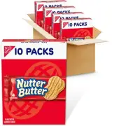 Nutter Butter Peanut Butter Sandwich Cookies 40 Snack Packs 4 Cookies Per Pac...