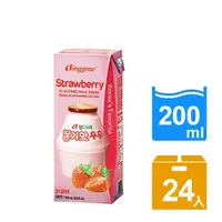 在飛比找PChome24h購物優惠-Binggrae- 草莓牛奶(保久調味乳) 200ML*24