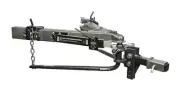 Husky Towing 31995 Round Bar 600 LB Tongue Weight Includes Shank With 2" Ball &