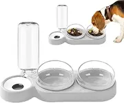 Cat Water Fountain Bowl - Cat Food Feeder, Pet Food Water Dispenser Bowl | Cat Water Fountain Bowl Multifunctional Cat Water Bowl Cat Feeder Bowl, Leak Proof Pet Feeder Bowl Cat Water Bowl Dispenser