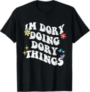 Retro Groovy Im Dory Doing Dory Things Funny Mother's Day T-Shirt Hoodie