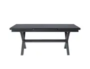 Tuba Outdoor Aluminium Patio Dining Extension Table (180-240 ) x 100cm