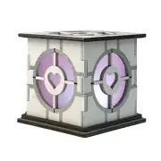 Companion Cube Decorative Glow Box | Portal Gamer Room Decor