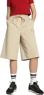 [PUMA] Women's Casual Sports Long Pants, Relaxed Fit, X HP Relaxed Jorts 14INCH WV 630098, 25 Spring Summer