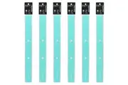 6pc Colourhide 30cm Bindermate Ruler Bookmark For Ring Binder Arch Files Aqua