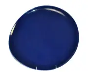 DIANE VON FURSTENBERG DVF Pebblestone Cobalt Blue Medium Round Platter 13.5" New