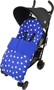 Fleece Footmuff/Cosy Toes Compatible with Bugaboo Bee Cameleon Donkey Buffalo Star Blue