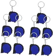 SEWACC 10pcs Mini Tape Measure Keychains Retractable Measuring Tape with Automatic Retraction for Convenient Sewing and Crafting Portable Keyring Accessories