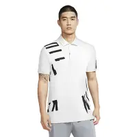 在飛比找Yahoo奇摩購物中心優惠-Nike Golf 男 印花短袖POLO衫 白 CK6104