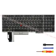Silver Non-Backlit Russian Keyboard for Lenovo Thinkpad T15/P15S Gen1 Gen2
