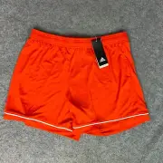 Adidas Women Shorts Large Orange Green Athletic Gym Logo Running Performance NWT