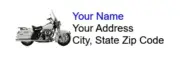 HARLEY DAVISON, MOTORCICLE, Return Address Labels - 1" x 2 5/8" - Personalized