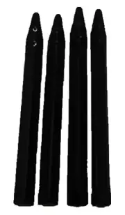 Stern Pinball Black Legs - Textured Finish - Set of 4