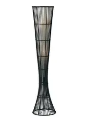 Trinidad Torchiere Floor Lamp In Dark Wengee Finish,Lighting,Beacon Lighting