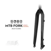 MTB Full Carbon Fiber Bike Fork 26 27.5 29 Inch Rigid Bicycle Straight Tube Fork