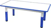 120x60cm Kids Blue Height-Adjustable Whiteboard Drawing Table